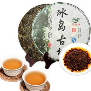 Pu er Tea Raw Tea Cake High Quality Bohai Pu-erh Tea Ancient Tree Green Tea 357g