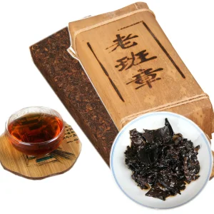 Premium Puer Cooked Tea Brick Old Banzhang Ancient Tree Bamboo Tube Tea 500g