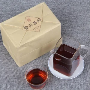 2.2lbs Ripe Puerh Tea Brick Icelandic Ancient Tree Black Tea Old Dry Puer Brick Yunnan 1000g