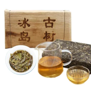 Chinese High Quality Sheng Pu-erh Brick Green Food Cha Puer Old Tree Tea 1kg