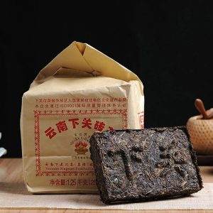 Raw Xiaguan Baoyan Pu-Erh Xia Guan Flame Tibetan Tea Puer Tea Brick 250g