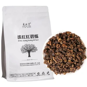 500g Yunnan Fengqing Dianhong Black Tea InBulk Red Tea Kung Loose Red Biluo Tea