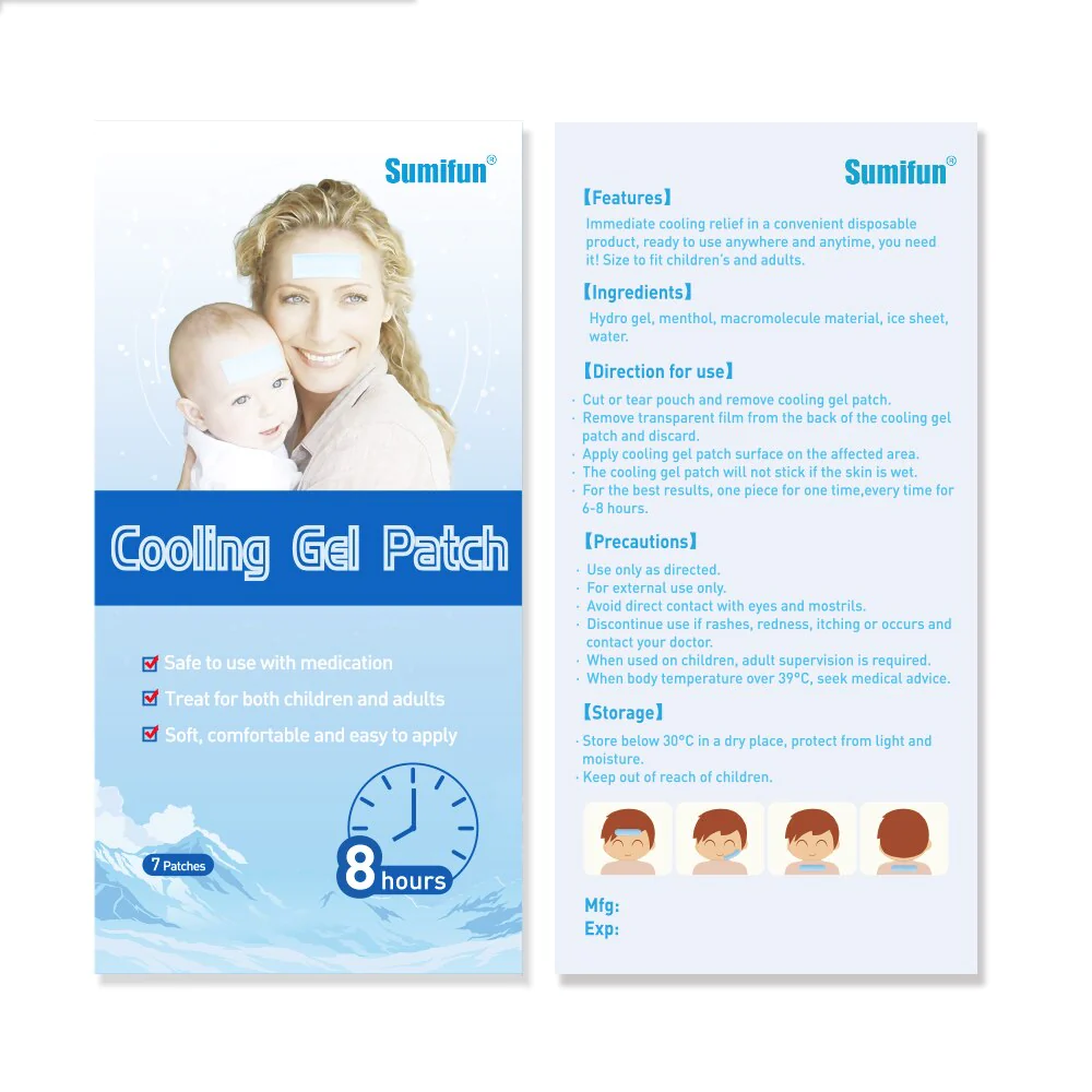 Fever Patch Cooling Gel Pad Cool Patches for Baby and Adult - China Fever  Patch, Cooling Gel Pad