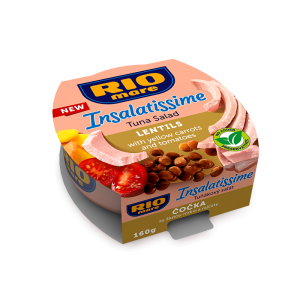 Rio Mare Insalatissime Tuna Salad Lentils with Yellow Carrots and Tomatoes - 160 g