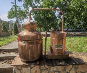 Double-walled Küšt brandy still