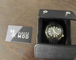 Black and gold Seiko mod for sale