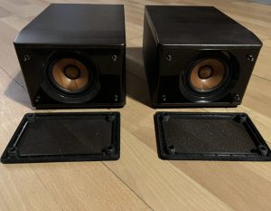 Special pair of JVC Wood Cone speakers