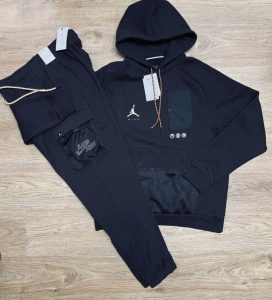 New men's Jordan Jumpman cotton warm-up set (Standard Fit) L