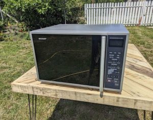 Sharp r959ma microwave oven, grill with air mixing