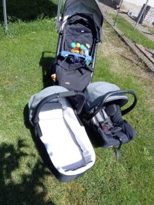 Joie Mytrax Pavement stroller as a triple combination