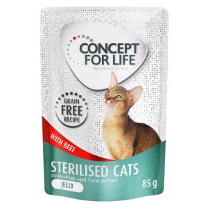 Concept for Life Sterilised Cats Beef Grain-Free - in Jelly