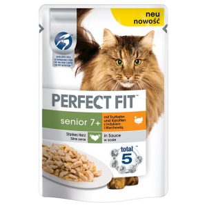 Perfect Fit Senior Pouches – Turkey & Carrot in Sauce