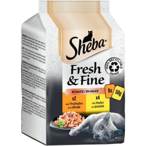 Sheba Fresh Choice Mini Pouches 6 x 50g