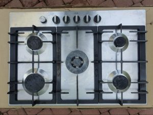 Bosch PCQ7A5M90 stainless steel gas hob