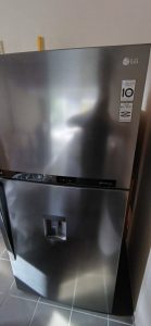 Stainless steel LG top freezer combined refrigerator