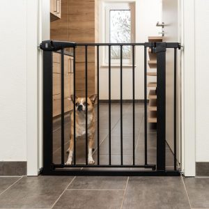 TIAKI Black Dog Gate with 7 cm Extension