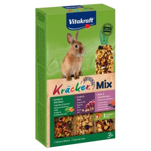 Vitakraft Dwarf Rabbit Cracker Sticks Trio-Mix