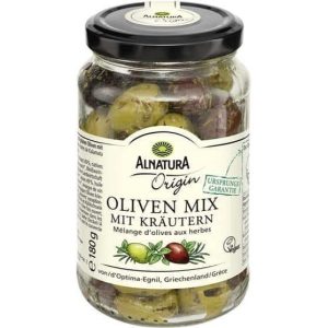 Bio Origin Olives with Herbs - 180g