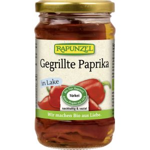 Organic Grilled Red Peppers in Brine - 310g