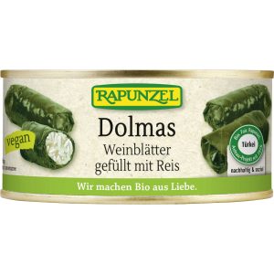 Organic Dolmas - Vine Leaves with a Rice Filling - 280g