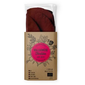 Organic Whole Vegetable Tortilla - Beetroot - 180g