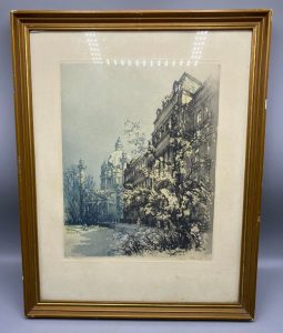 Karl Schwetz, framed painting of Vienna