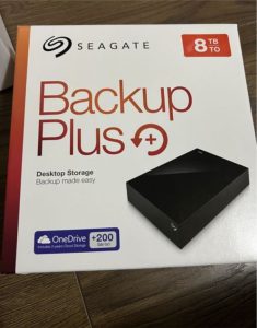 SEAGATE 8 TB BACKUP PLUS EXTERNAL DRIVE NEW