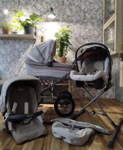 Pram INGLESINA SOFIA beige triple combination