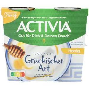 Danone Activia Greek-Style Yoghurt Honey 4x110g