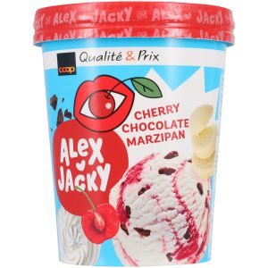 Alex Jacky Cherry Chocolate & Marzipan Ice Cream - 480 ml