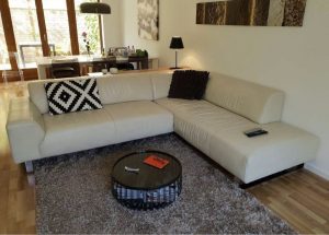 Andante leather corner sofa