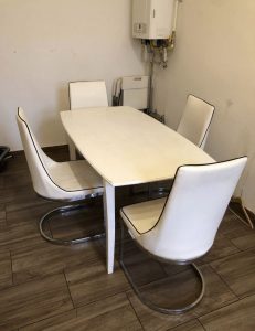 Dining table + 4 chairs for sale