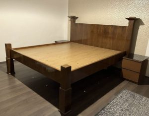 Solid wood bed frame 180x200