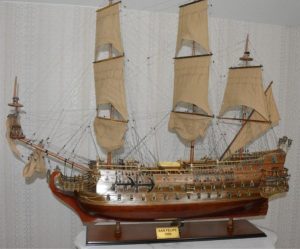 Wooden ship model 