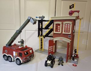 Fisher Price fire station, fire truck, quad and many accessories!!!