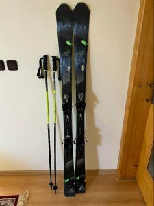 FISCHER PRO MT 80 skis + poles + bindings