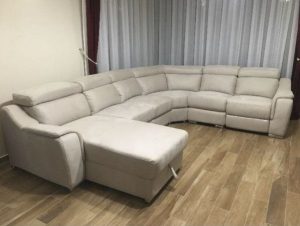 Olasz Natuzzi elektromos relax U ülőgarnitúra -70 akció!