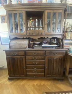 Brown glass sideboard for sale