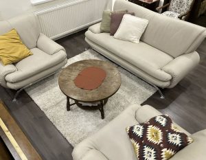 Beige 3-piece sofa set