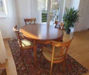 Spanish cherry wood dining set