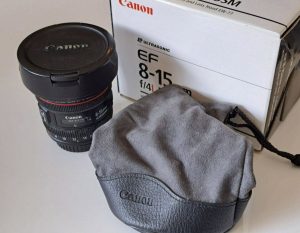 Canon EF 8-15 mm F4 USM fisheye halszem objektív lencse