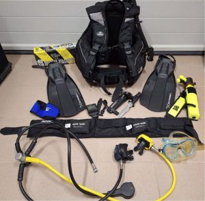 Complete diving equipment