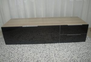 Wall mounted TV stand in good condition