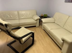 Leather sofa 3+2+armchair