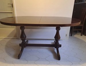 Dining table mahogany color 160-200 x 100 x 76