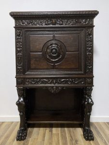 Antique Neo-Renaissance Bar on Lion's Paws