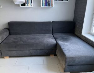 Gray sofa bed