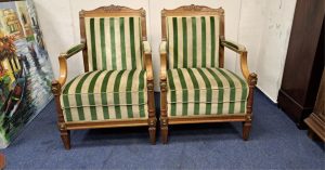 Antique pair of armchairs 19th century