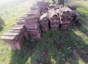 Concrete roof tile-concrete tile-large size-Good condition