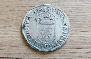 Silver coin 1/2 Ecu 1646 France silver